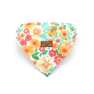 Bandana flores naranjas