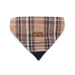 Bandana perro escocés beige